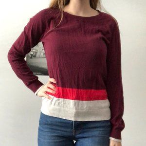 100% Cotton Gap Color block Sweater